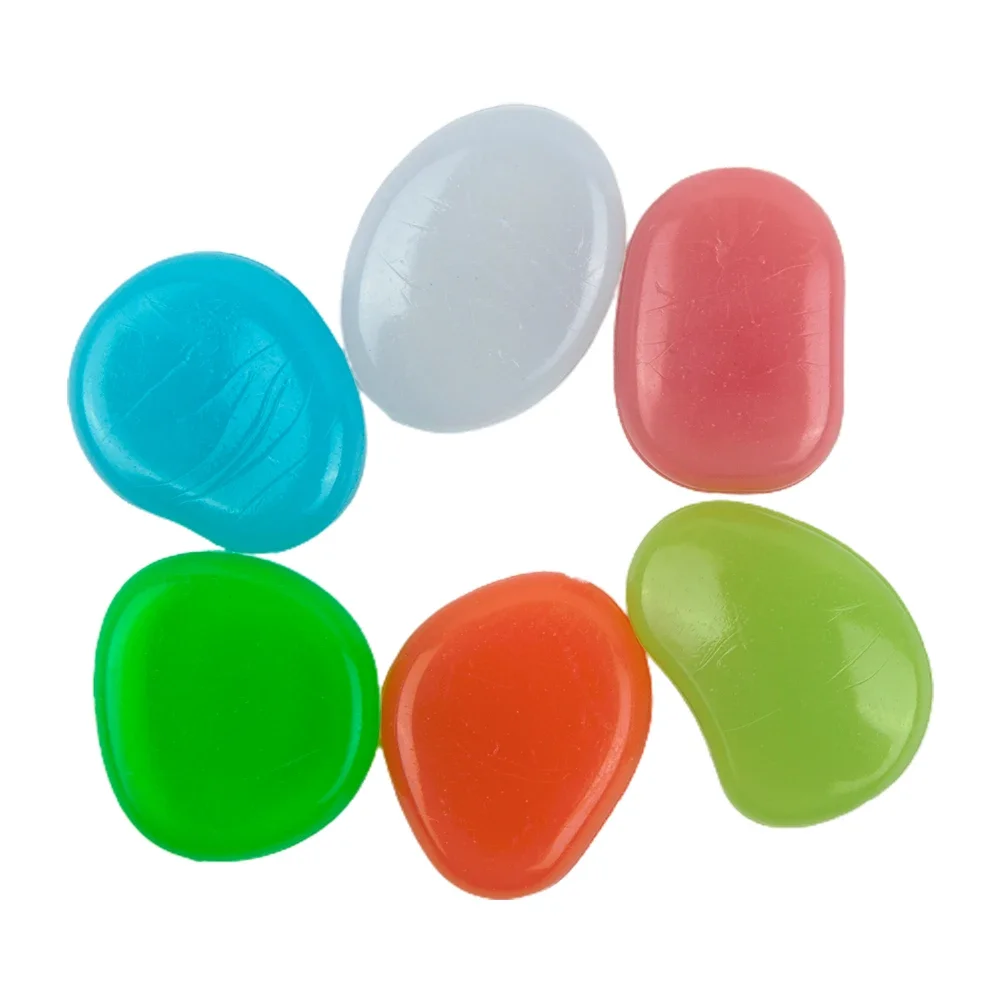 Aquarium Fish Glow In The Dark - 50 adet/takım karanlıkta parlayan çakıl taşları