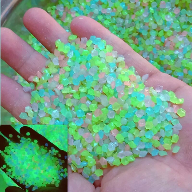 Aquarium Fish Glow In The Dark - 1000 adet 3-5mm aydınlık kum kızdırma