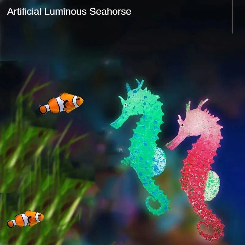 Aquarium Fish Glow In The Dark - Balık Tankı Aquascape Süslemeleri Simülasyon Vantuzlu