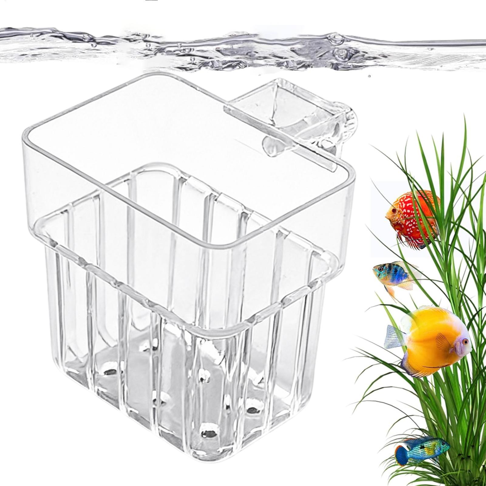 Aquarium Fish Pot - Akvaryum Şeffaf Askı Potu Asılabilir Akvaryum