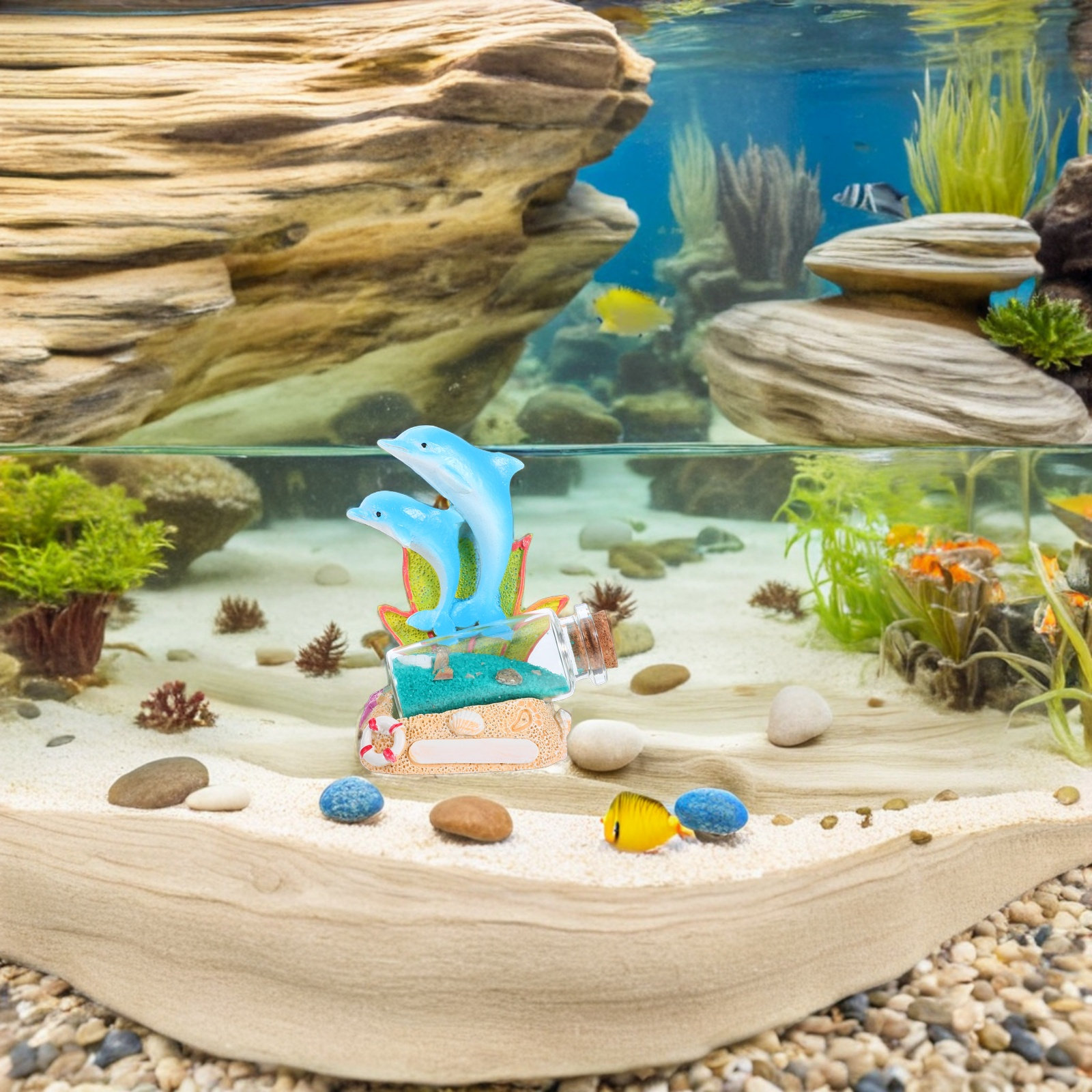 Yunus Heykeli, Drift Şişesi, R - Aquarium Fish Dolphin incelemesi ve fiyatı