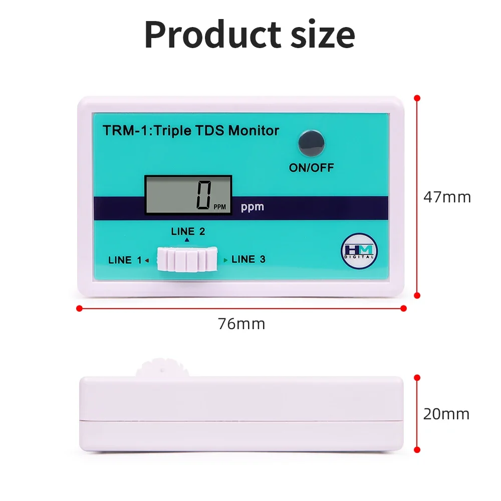 SM1 Tek/TRM1 Üçlü TDS Metre Çe - Aquarium Fish Online incelemesi ve fiyatı