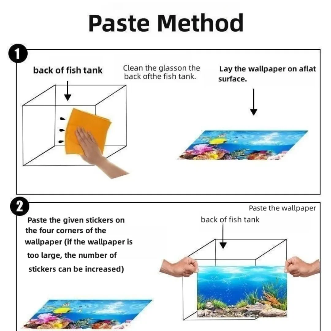 Arka plan Akvaryum 3D Etiket P - Aquarium Fish Cartoon incelemesi ve fiyatı