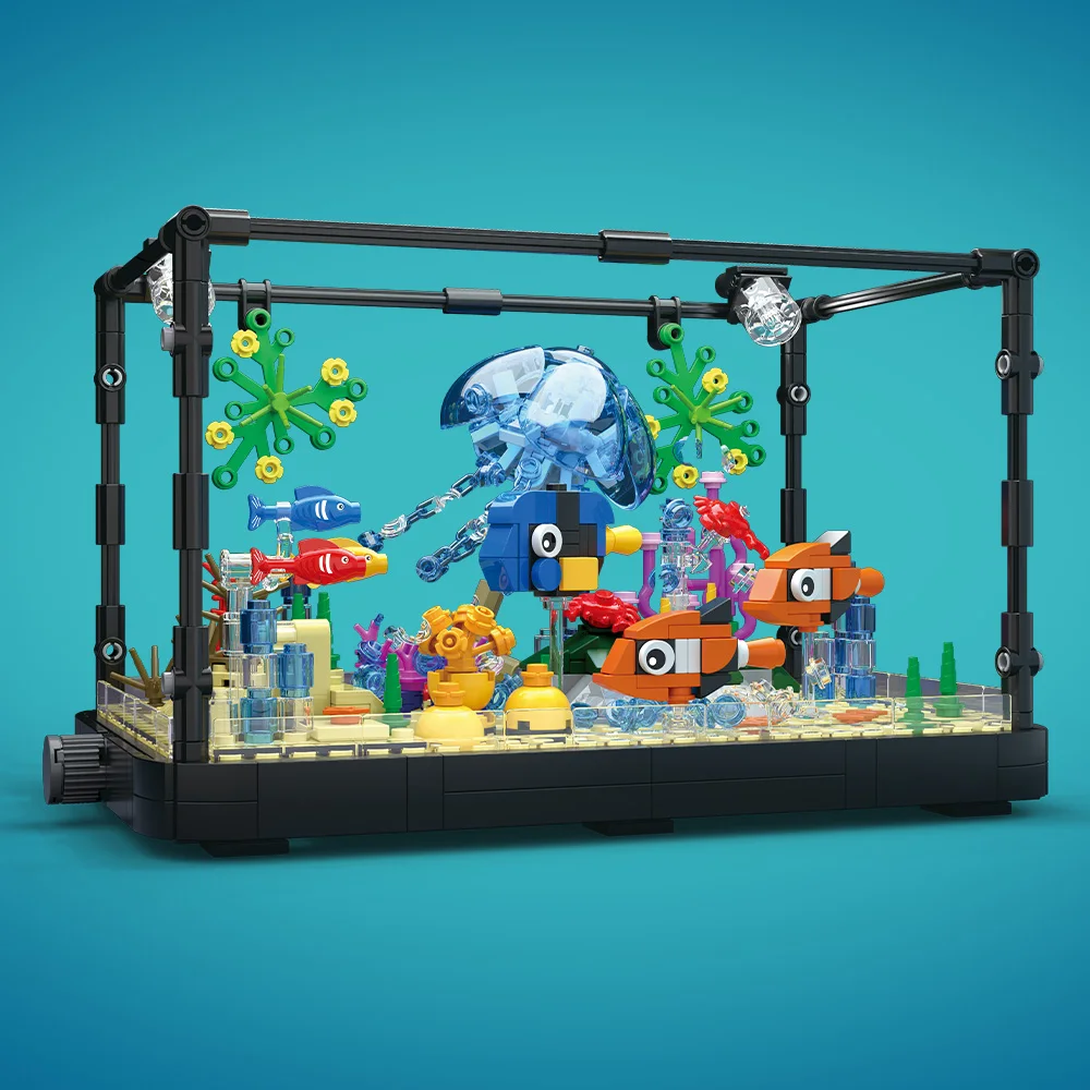 Işıklı Balık Tankı Yapım Blokl - Aquarium Fish Breeding incelemesi ve fiyatı
