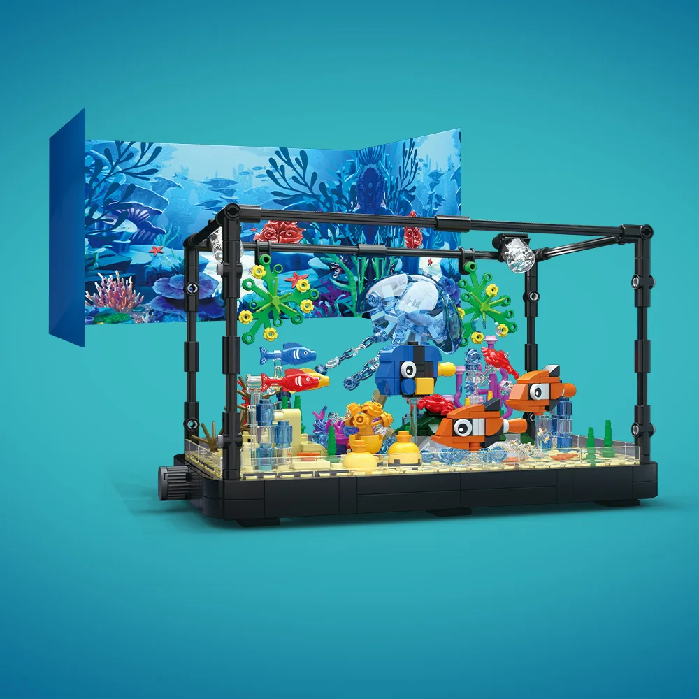 Işıklı Balık Tankı Yapım Blokl - Aquarium Fish Breeding incelemesi ve fiyatı