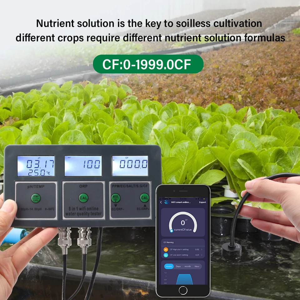 WiFi Dijital PH ORP TDS EC Tuz - Aquarium Fish Online incelemesi ve fiyatı
