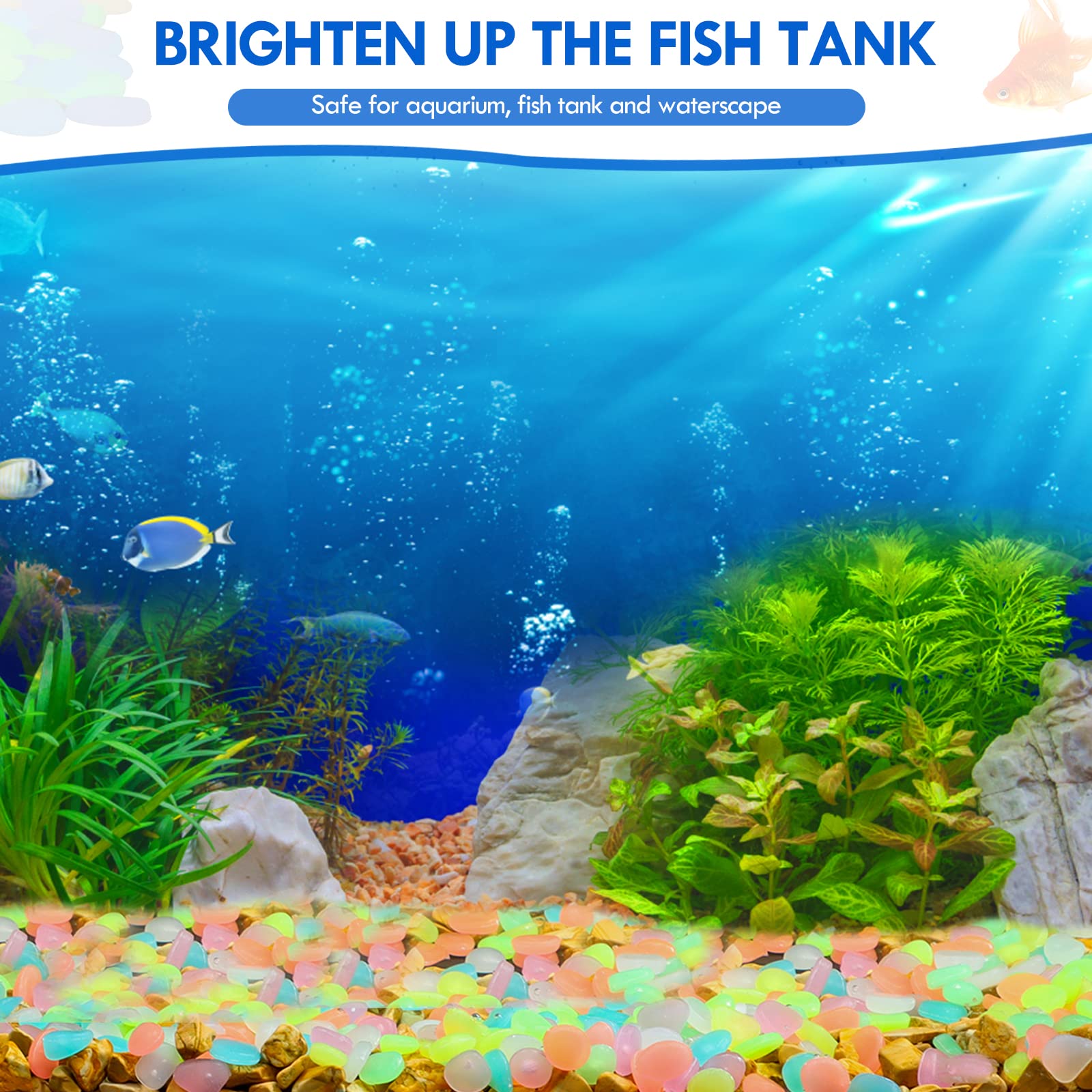 100 Adet Karanlıkta Glow Bahçe - Aquarium Fish Glow In The Dark incelemesi ve fiyatı